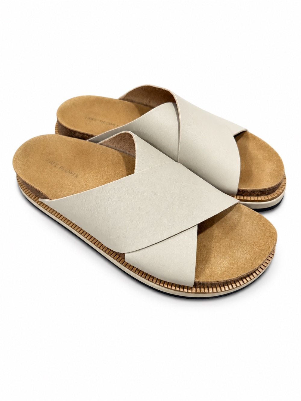 Free People Sidelines Footbed Sandals Dove Grey EU 38